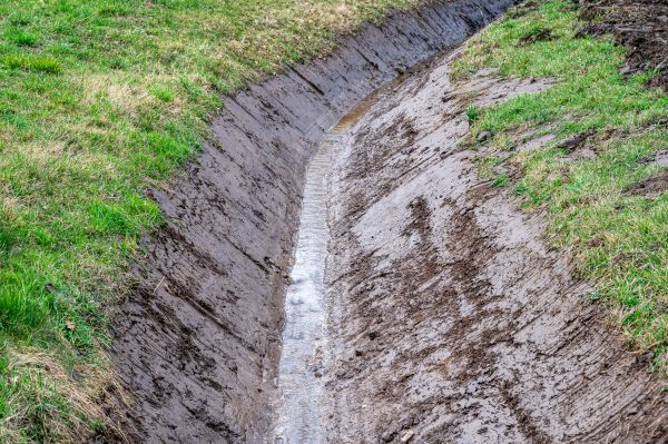 Cost of Drainage Ditch Construction in Peyton